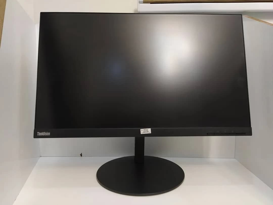 مانیتور لنوو ThinkVision، رنگ مشکی، جنس پلاستیک، تخت، با پایه