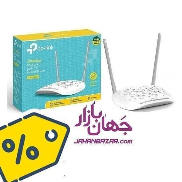 مودم ADSL تی پی لینک 8961 TP-Link، رنگ سفید، جنس پلاستیک، مودم و روتر