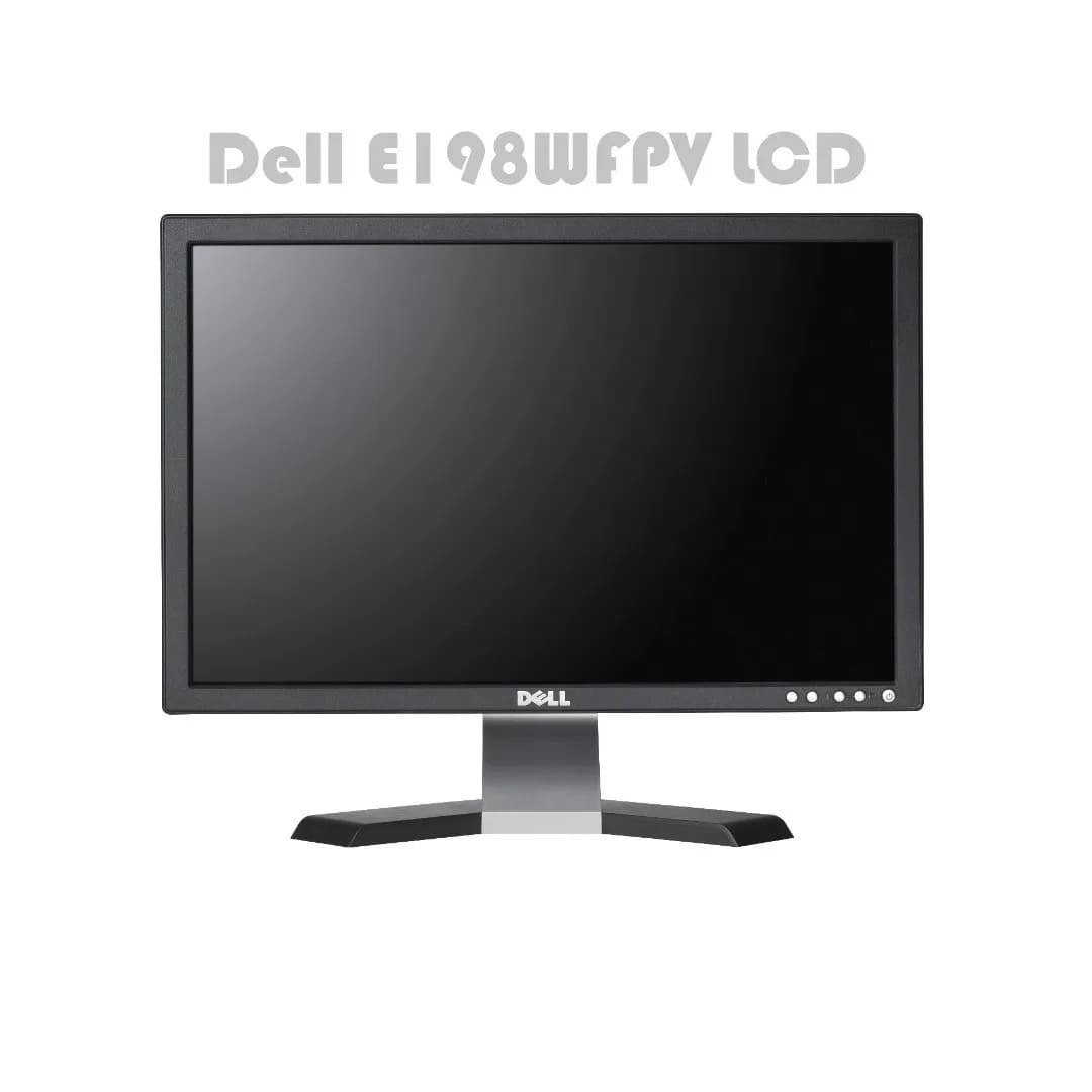 مانیتور دل E198WFPV ۱۹ اینچ Dell، رنگ مشکی و نقرهای، جنس پلاستیک، LCD