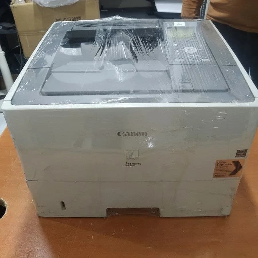 پرینتر کنون i-SENSYS LBP6750dn، رنگ سفید و خاکستری، جنس پلاستیک، رومیزی، چندکاره