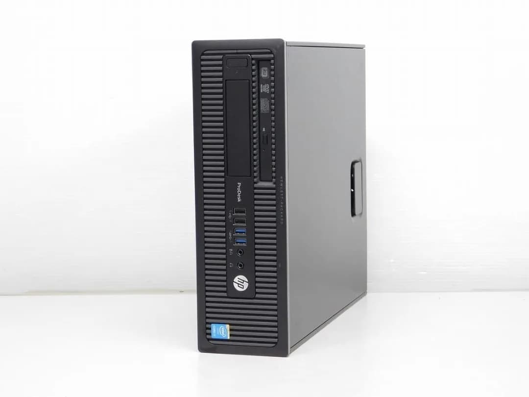 کیس HP ProDesk با گرافیک ۲ گیگ اچ پی، رنگ مشکی، جنس فلز و پلاستیک، ابعاد متوسط