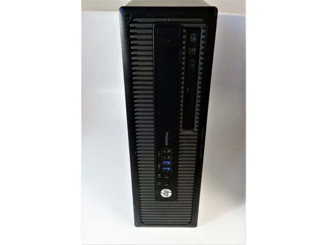 کیس اچ پی ProDesk i7 نسل چهار HP، رنگ مشکی، جنس فلز و پلاستیک، کیس کامپیوتر اداری باریک
