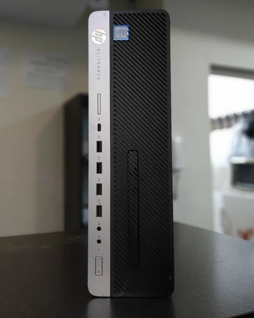 مینیکیس EliteDesk 800 G3 اچپی، رنگ نقرهای و مشکی، جنس فلز، مدل Mini PC