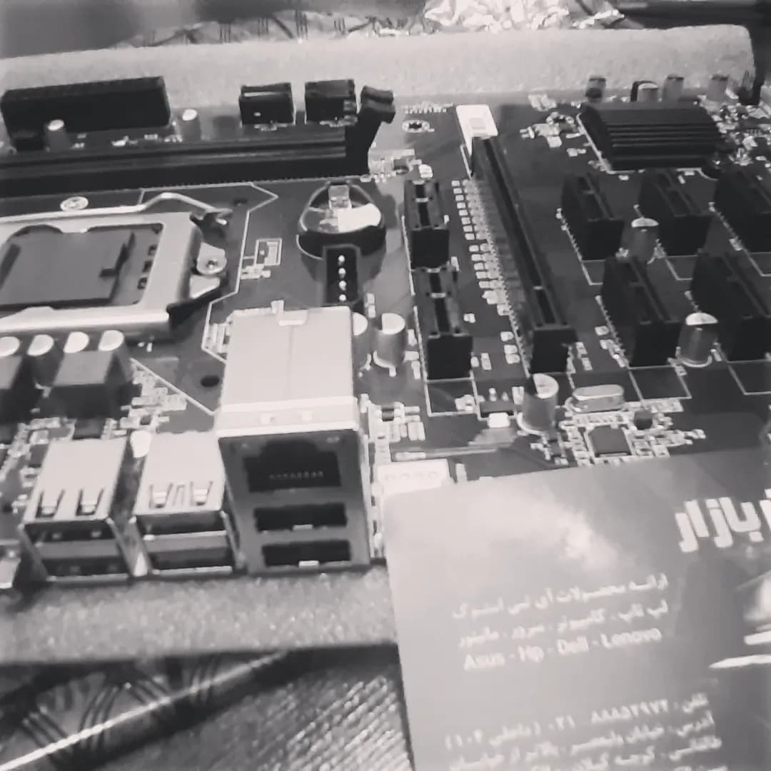 مادربرد ماینینگ B250 BTC ایفاکس، رنگ مشکی، جنس پلاستیک، مستطیلی قطعات الکترونیکی