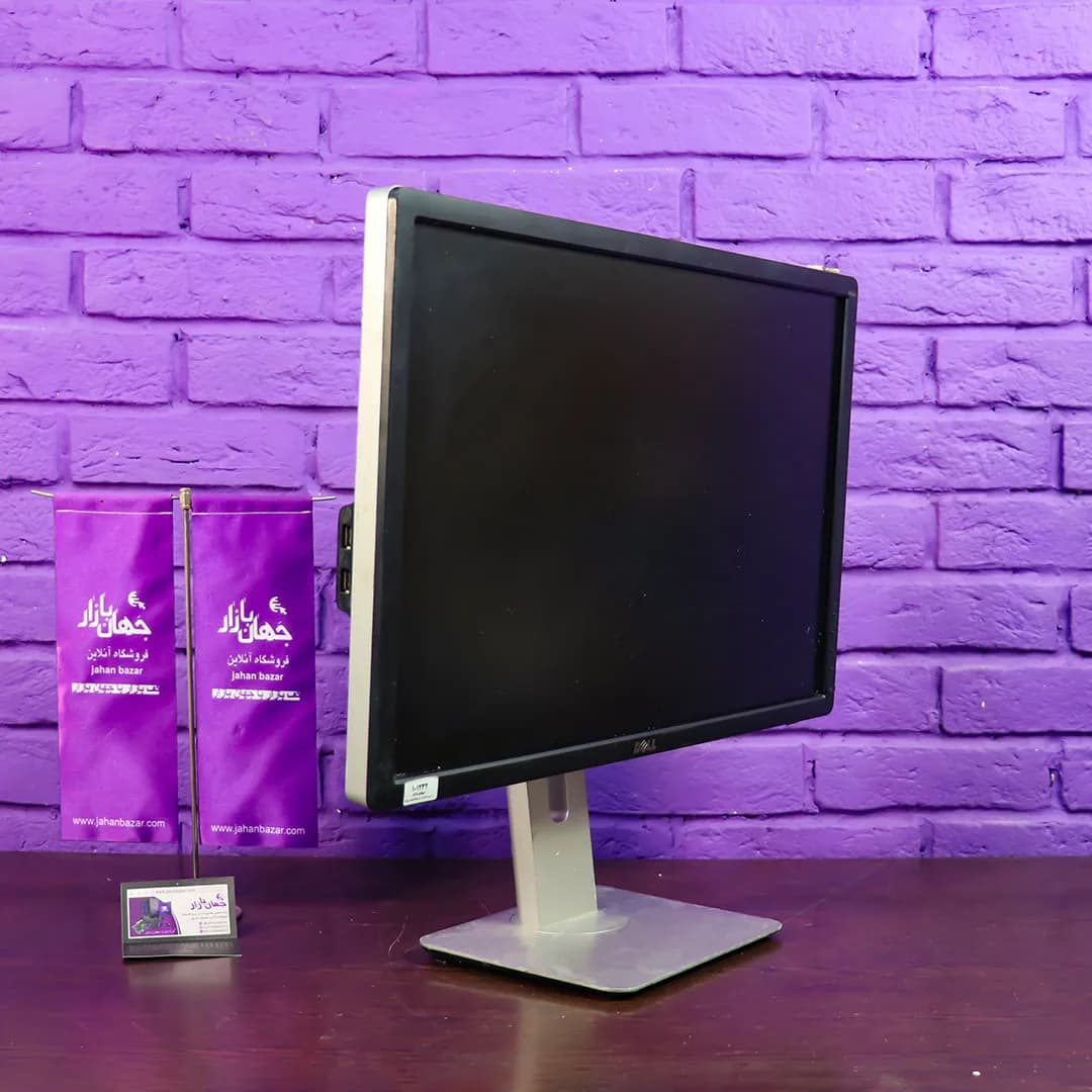 مانیتور ۲۴ اینچ UltraSharp دل، رنگ سیاه و نقرهای، جنس پلاستیک و فلز، مانیتور تخت