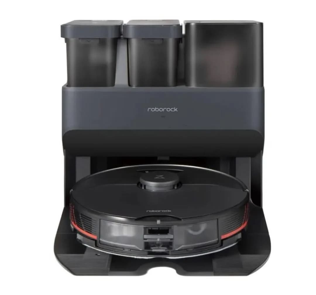 جارو رباتیک S7 Max Ultra روبوراک، رنگ مشکی، جنس پلاستیک، دایره‌ای
