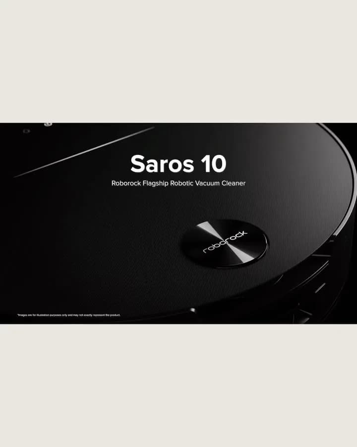 جارو رباتیک Saros 10، رنگ مشکی، جنس پلاستیک، رباتیک پایه‌دار با داک
