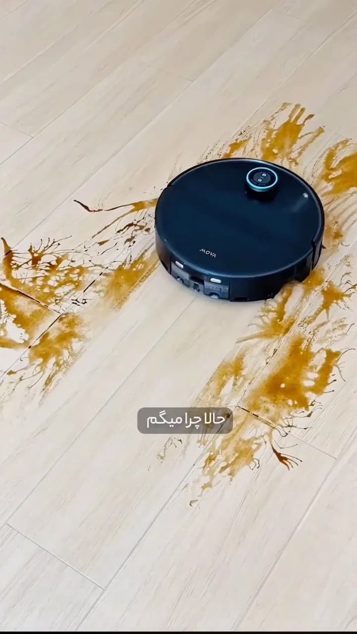 جارو رباتیک Z60 Ultra Roller موا، رنگ مشکی، جنس پلاستیک، دایرهای