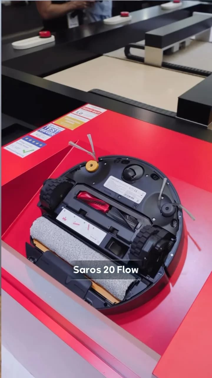 جارو رباتیک Saros 20 Flow روبوراک، رنگ مشکی، جنس پلاستیک، رباتیک گرد