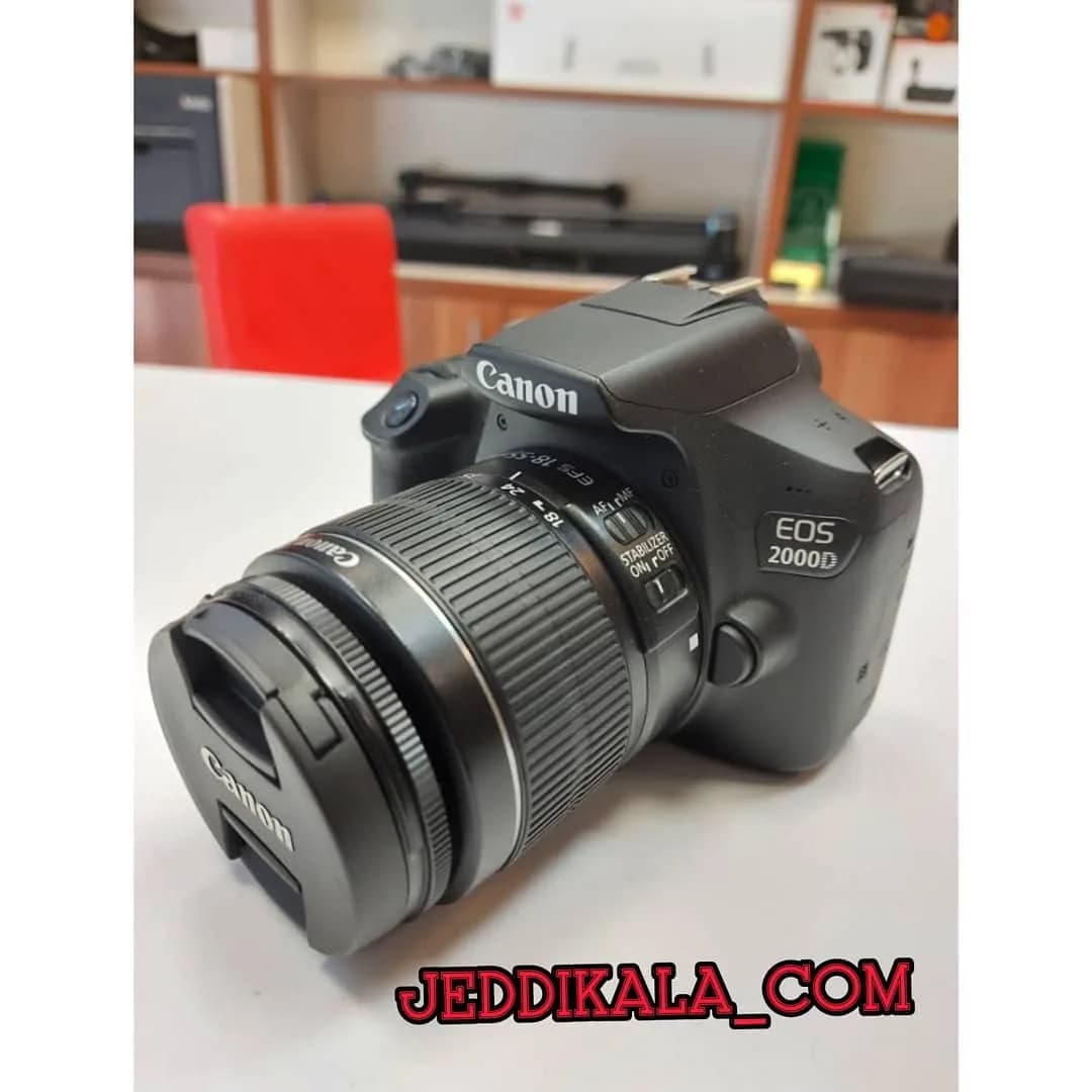 دوربین 2000D با لنز 18-55 IS II، رنگ مشکی، جنس پلاستیک و فلز، Canon EOS 2000D