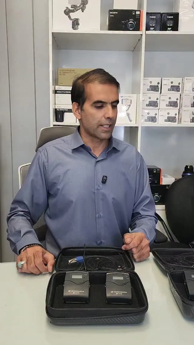میکروفون بی‌سیم G3 و G4 سنهایزر، رنگ مشکی، جنس پلاستیک، دو تکه همراه با کیف