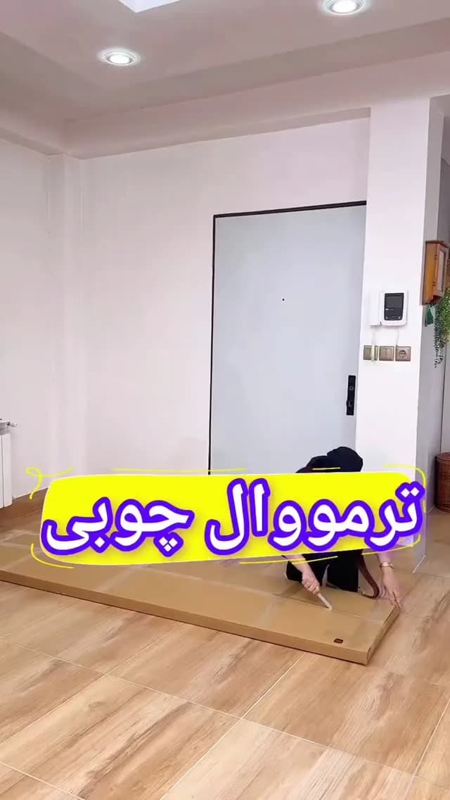 ترمووال آکوستیک، رنگ قهوه‌ای، جنس چوب، پانل دیواری