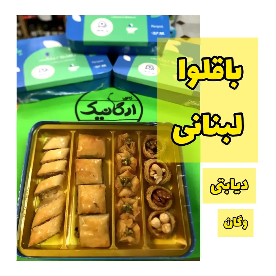 باقلوا لبنانی دیابتی ۳۸۰ گرمی