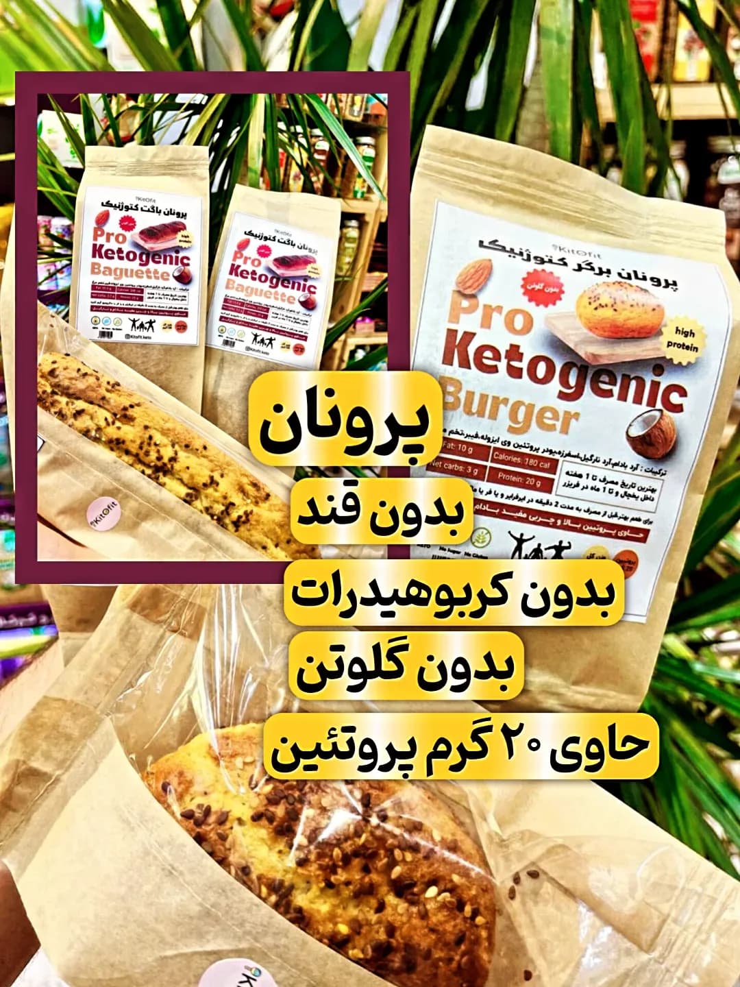 پرونان باگت کتوژنیک ۱۲۰ گرمی کیتوفیت