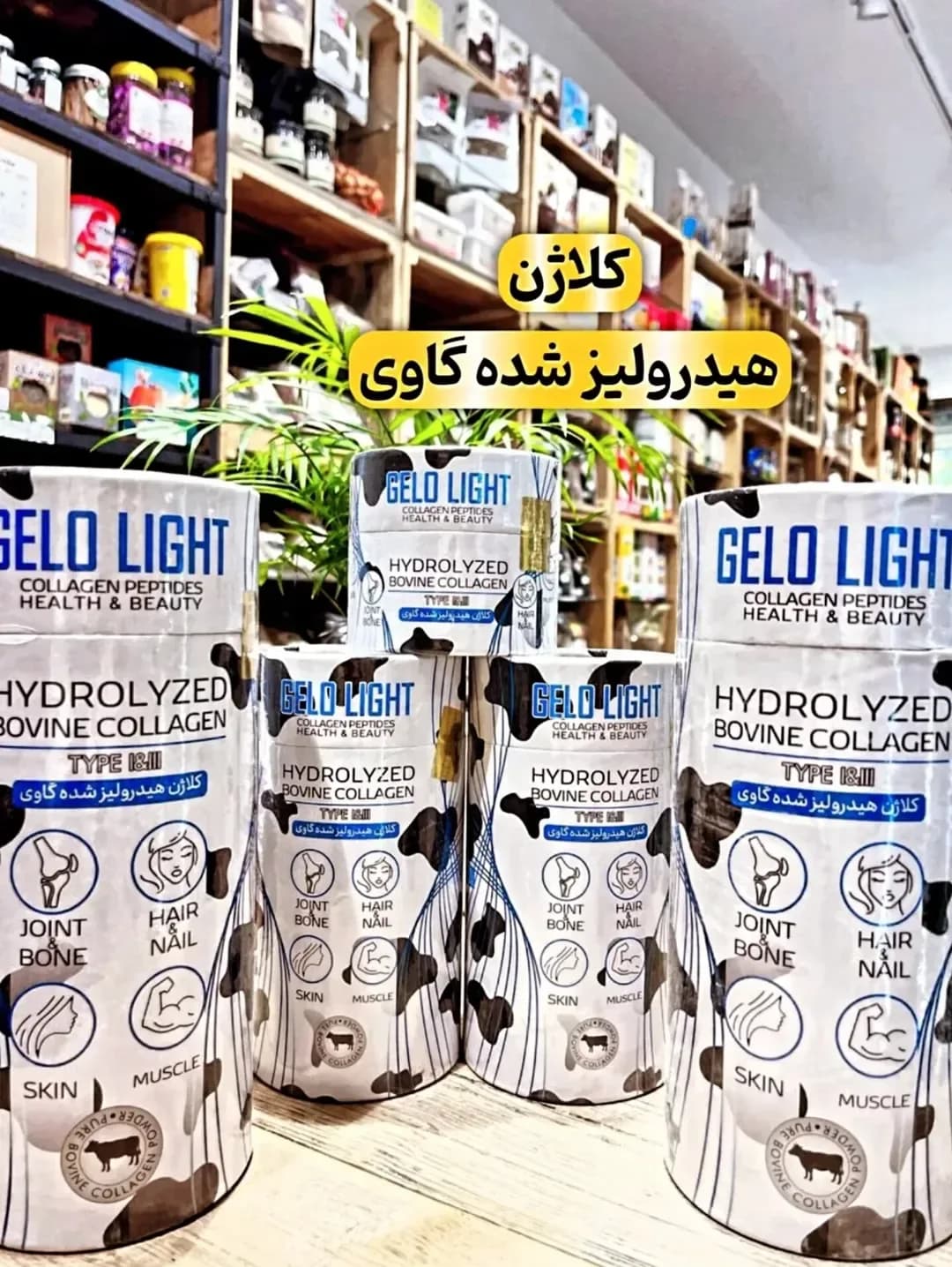 پودر کلاژن هیدرولیز گاوی ژلو لایت Gelo Light