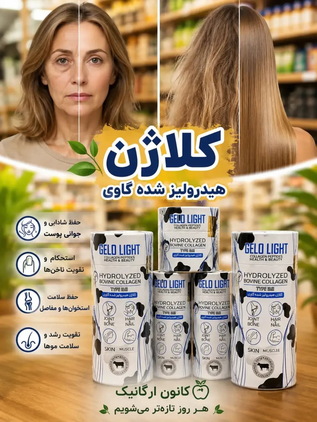 کلاژن هیدرولیزشده گاوی ژلو لایت