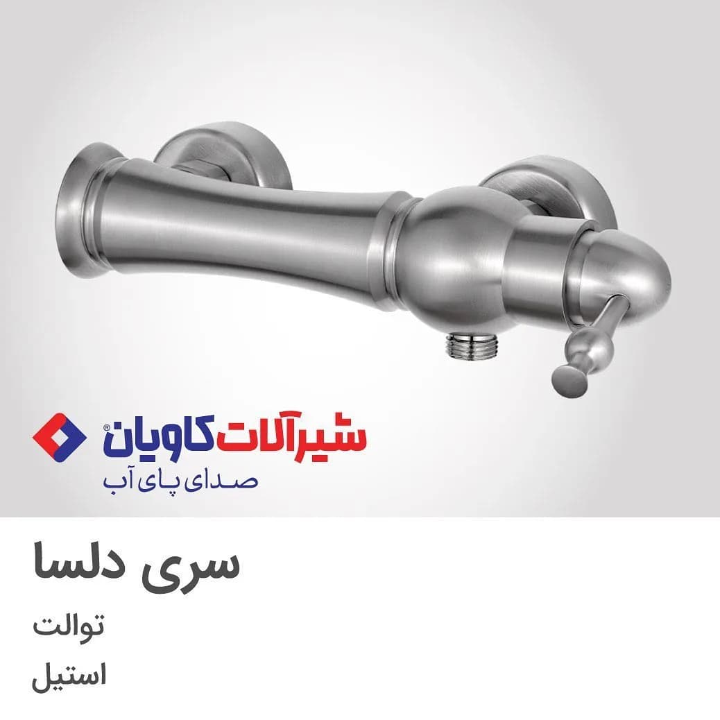 شیر توالت دلسا استیل کاویان، مدل دلسا، دستهای