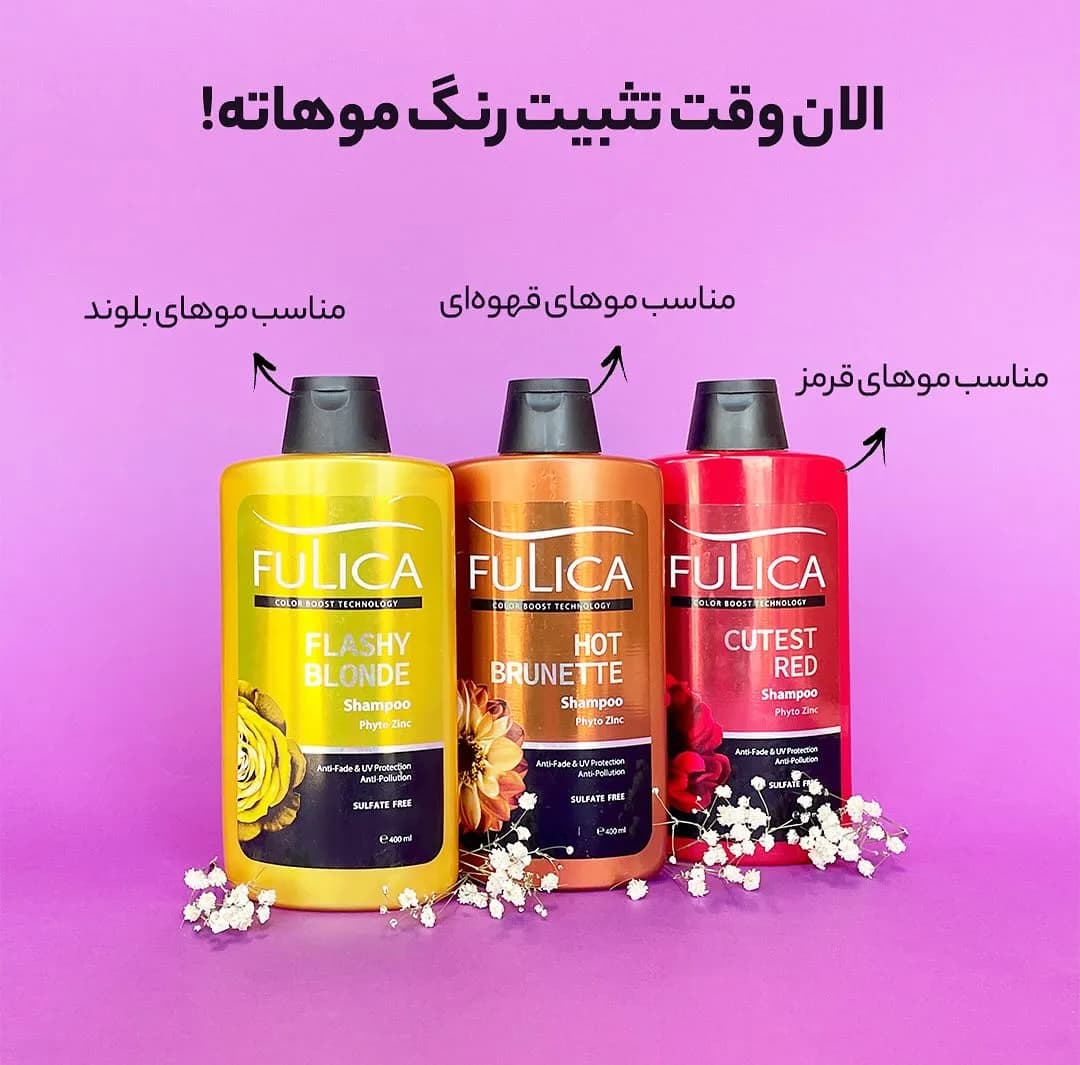 شامپو تثبیتکننده رنگ مو فولیکا
