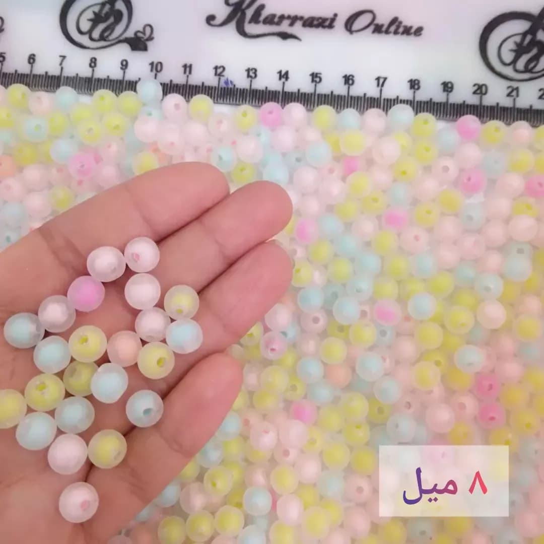 مهره یخی گرد ۸ و ۱۰ میل — نمای دردست — ۸ و ۱۰ میل