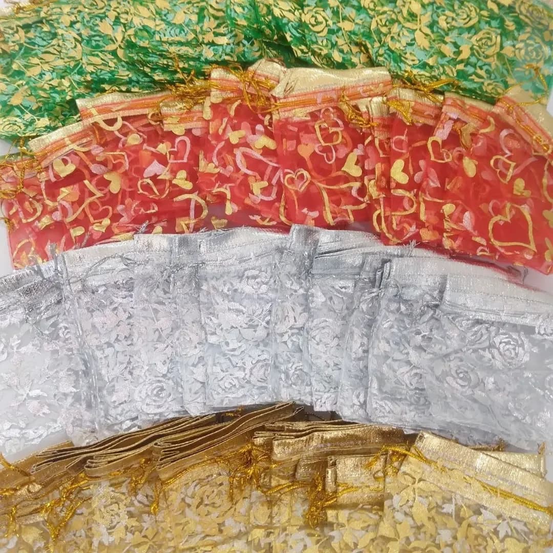 کیسه حریر طرح‌دار ۸×۱۲