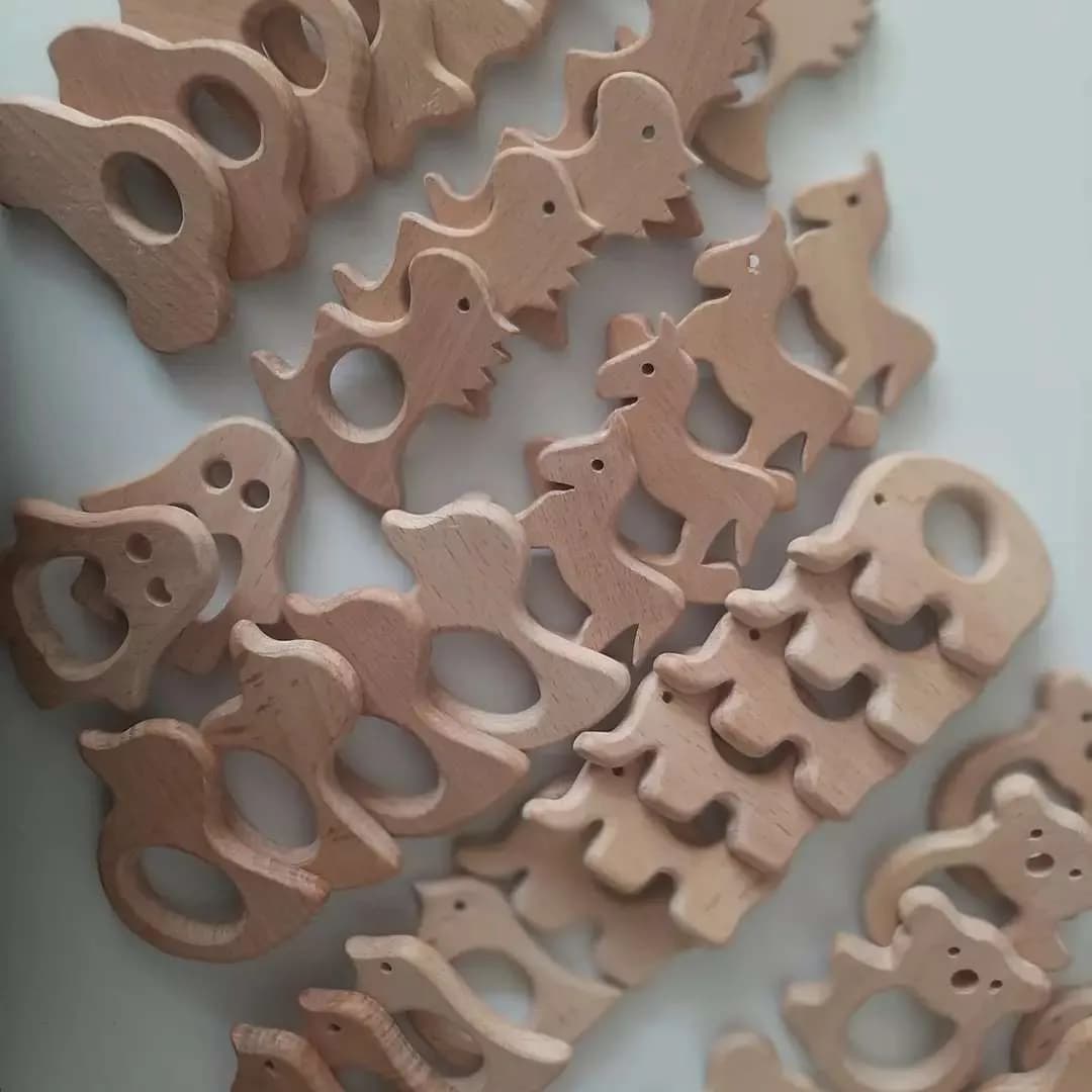 دندونی چوبی طرح حیوانات