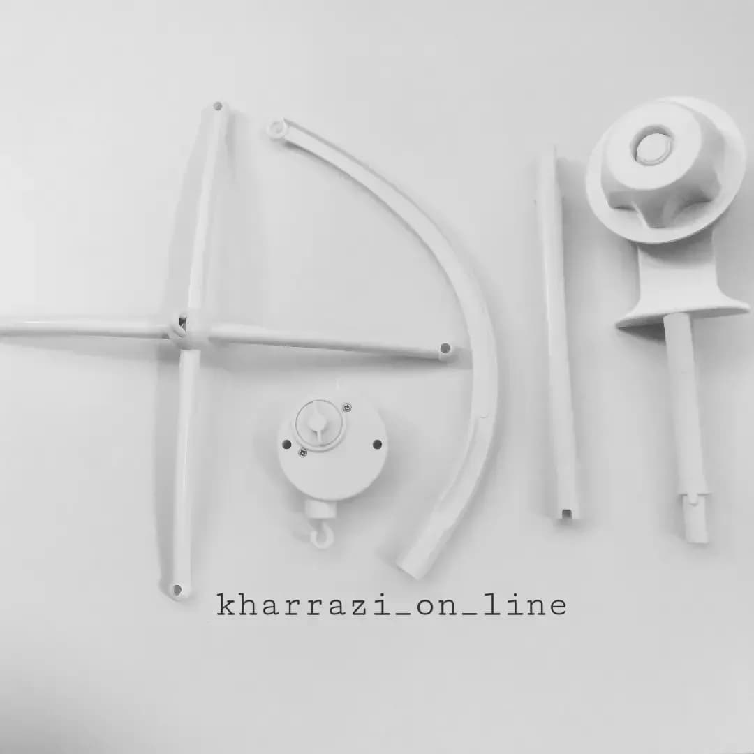آویز موزیکال تخت خام سفید