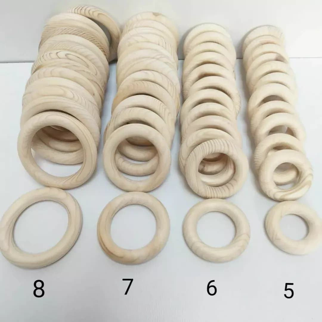 حلقه چوبی مکرومه