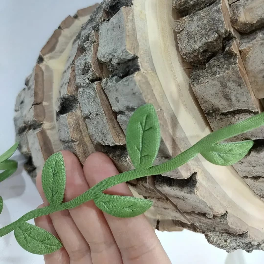روبان برگی درشت پارچه‌ای
