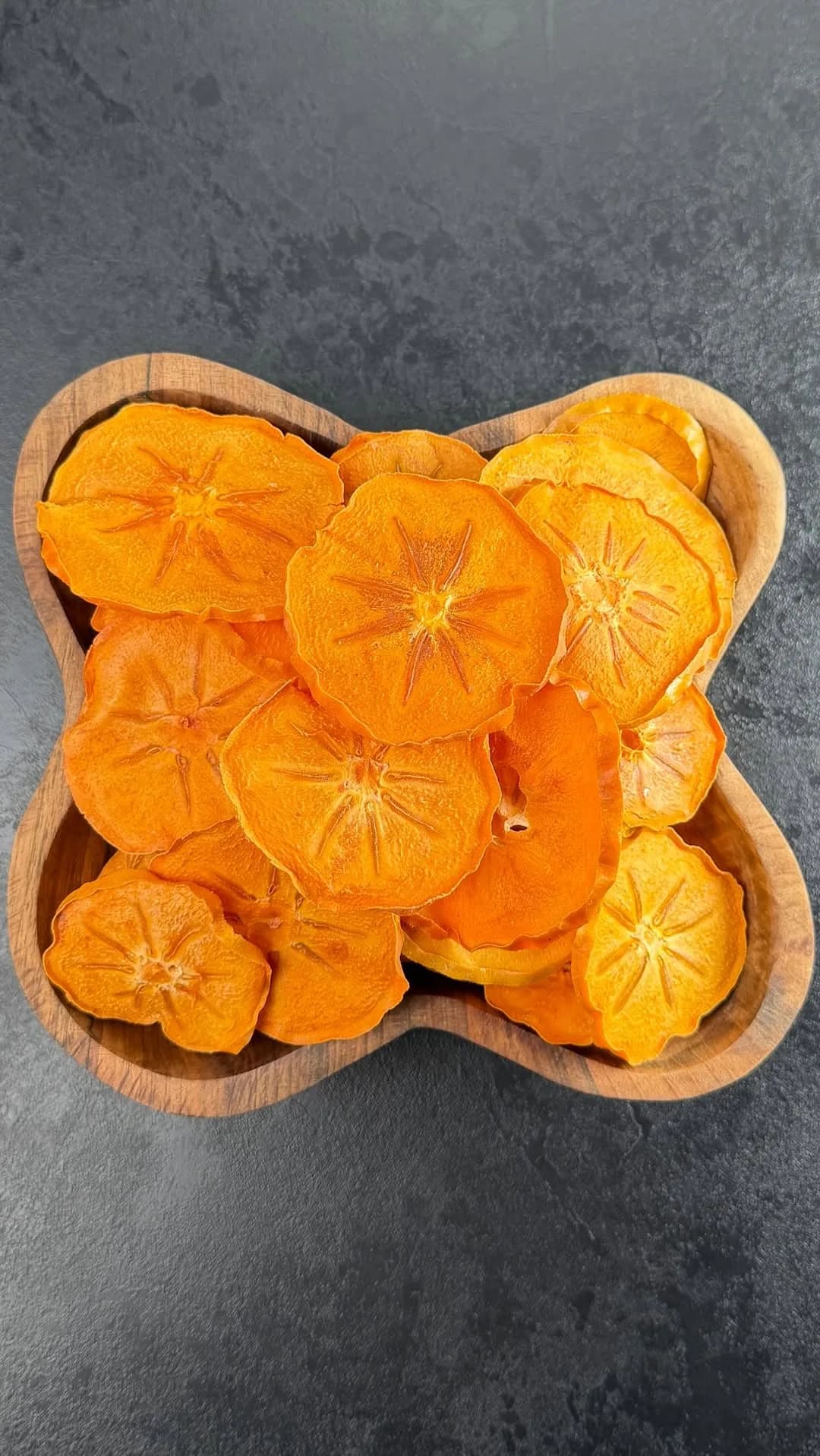 اسلایس خرمالو خشک، رنگ نارنجی