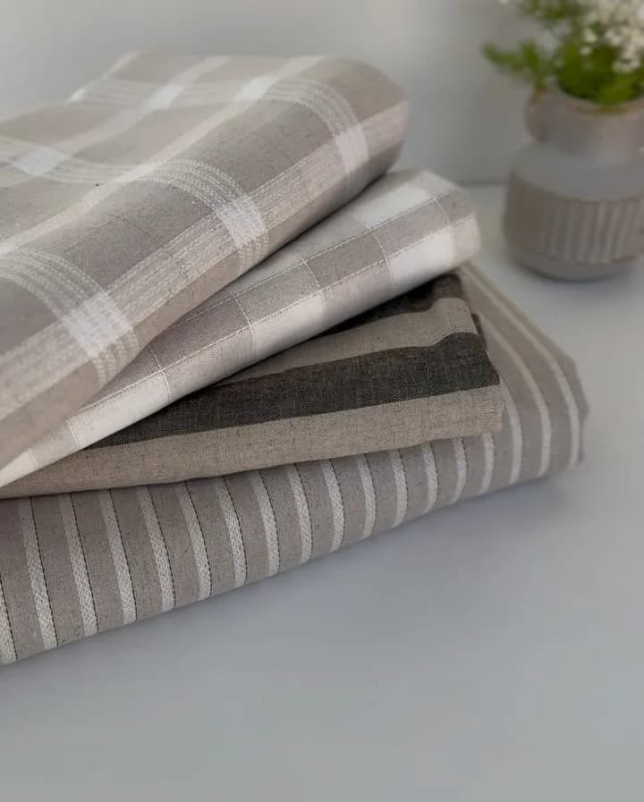 پارچه لینن طرحدار