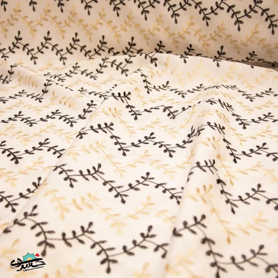 پارچه لینن بابوس گلدوزی
