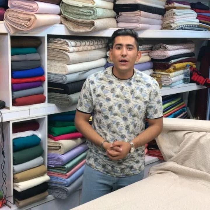 پارچه لینن راه راه کد ۱۰۰۳۱