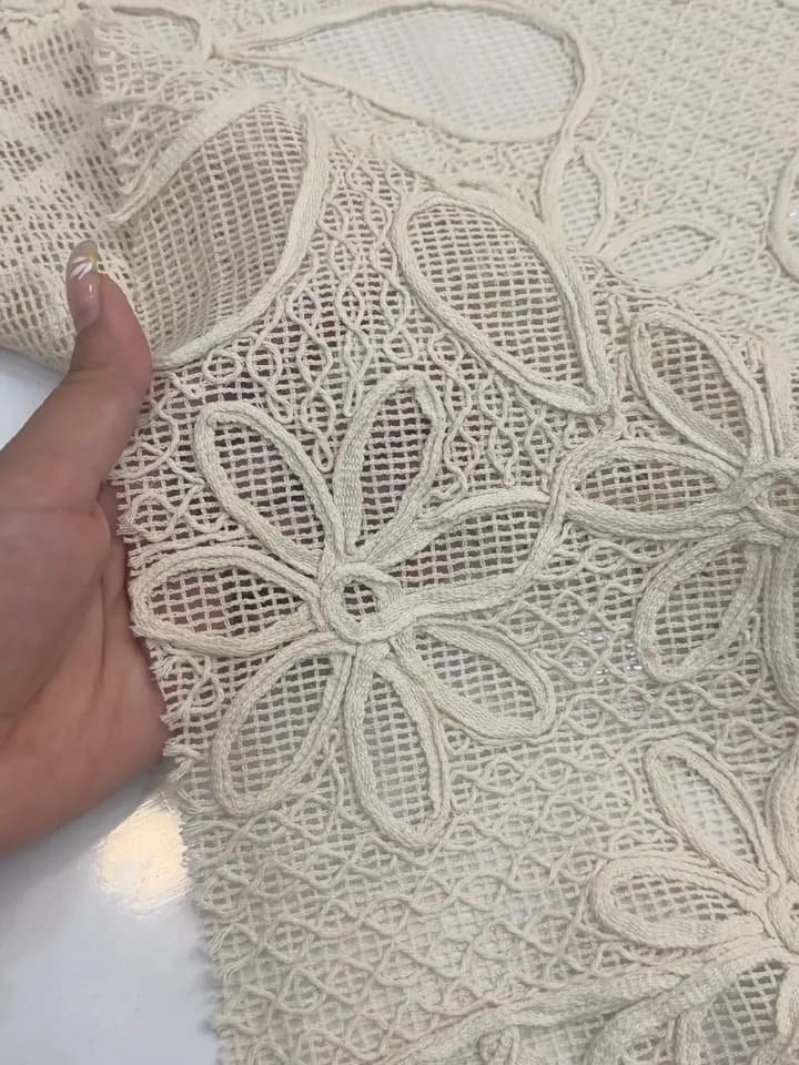 پارچه کنف روباندوزی ترک