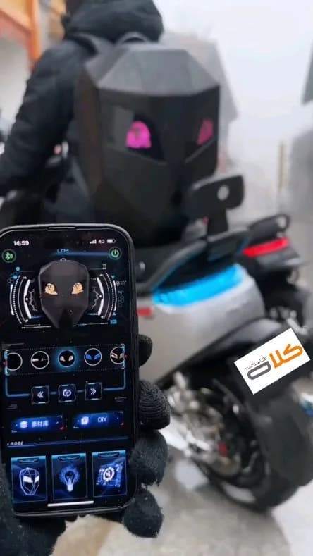 کولهپشتی LEDدار هوشمند