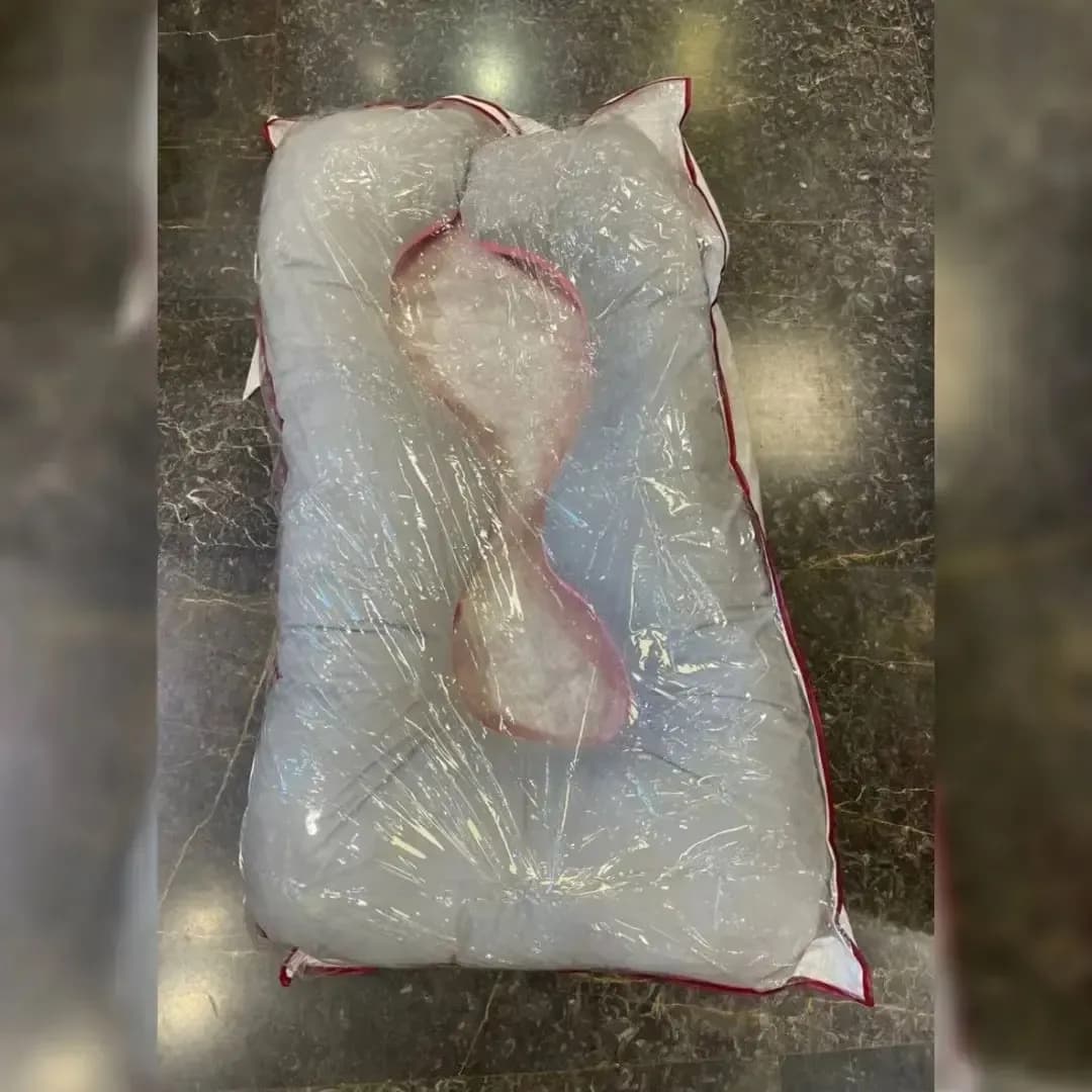 بالشت بارداری، رنگ سفید، صورتی و طوسی، جنس پلاستیک، بالش بارداری U شکل