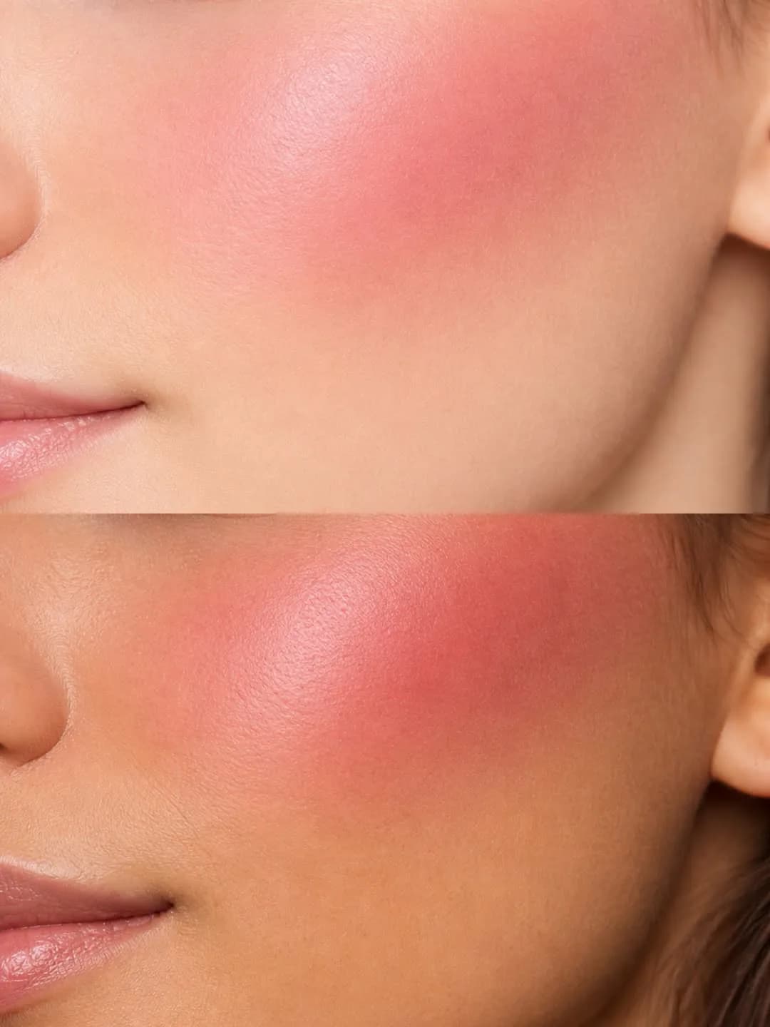 رژگونه مایع کد ۱۰۱، رنگ صورتی پررنگ و سرخابی، مایع مات