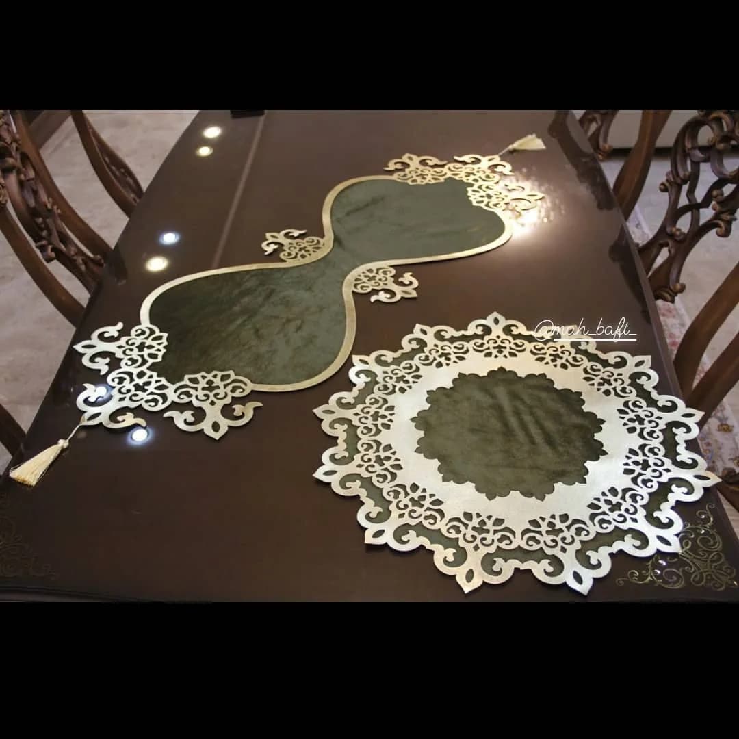 ست رومیزی طرح اشکی
