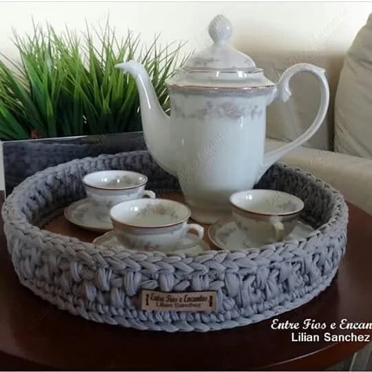 سینی چای بافت تریکو