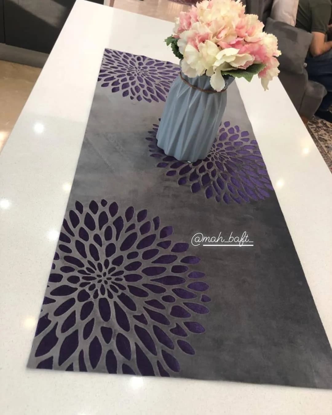 رانر مخمل طرح مخمل