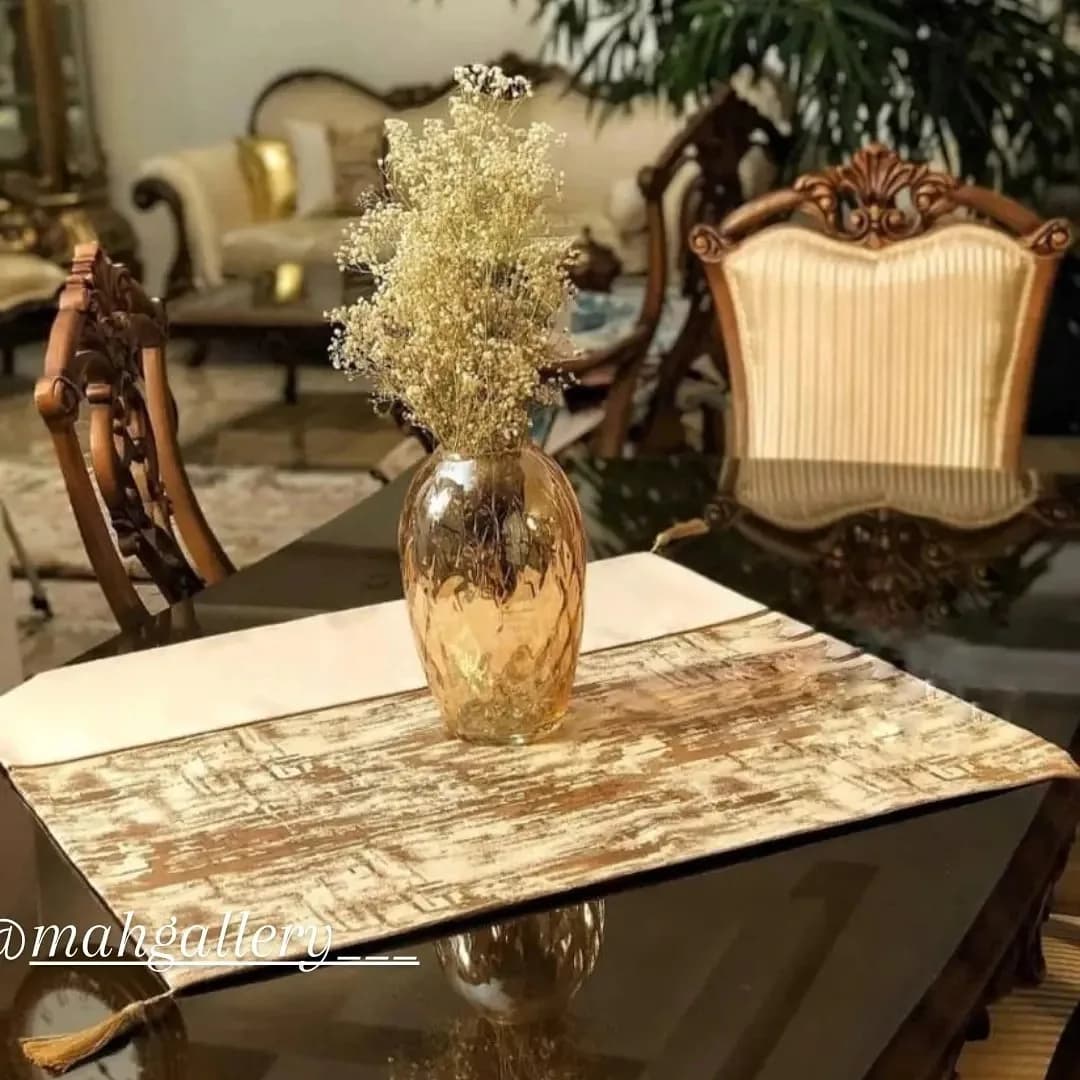رومیزی مخمل طرح ترکیبی
