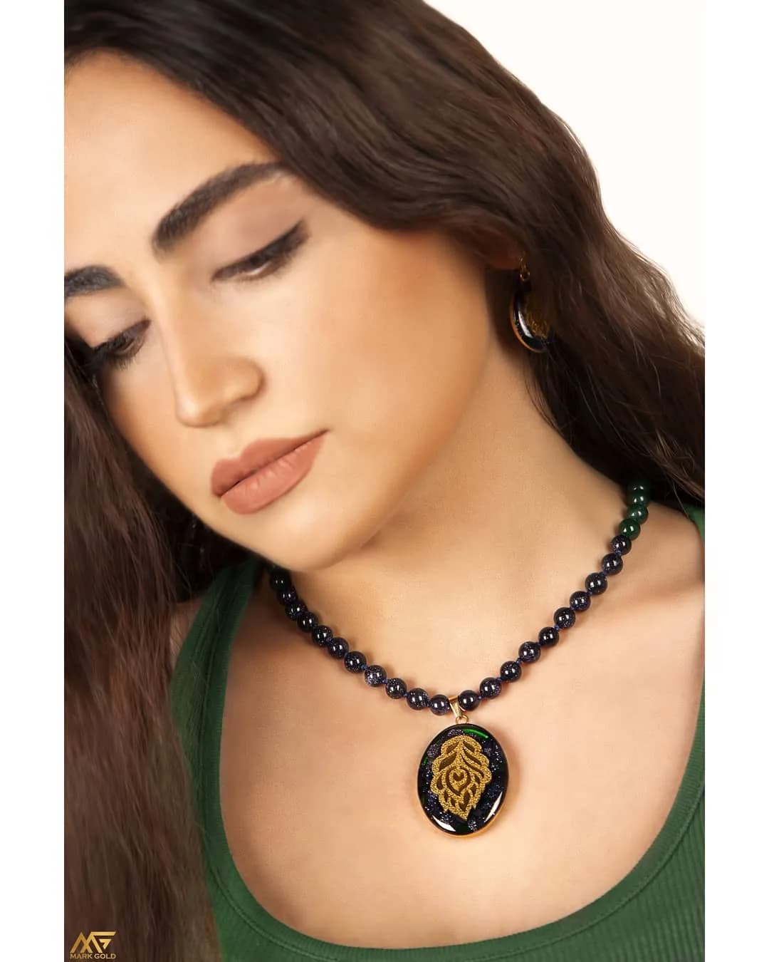 گردنبند طرح دل آرا