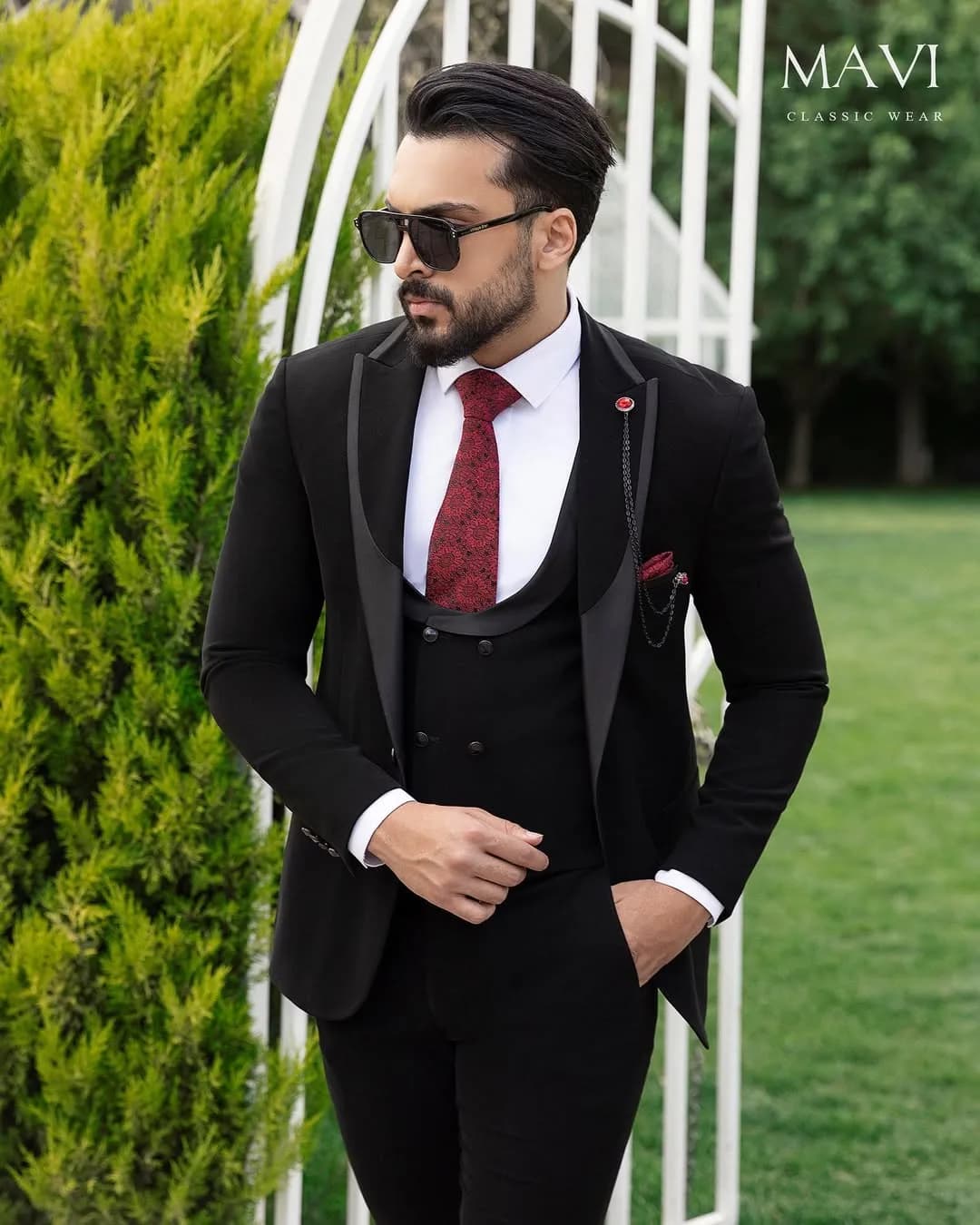 کت و شلوار مردانه، رنگ مشکی، کت تک، شلوار جذب