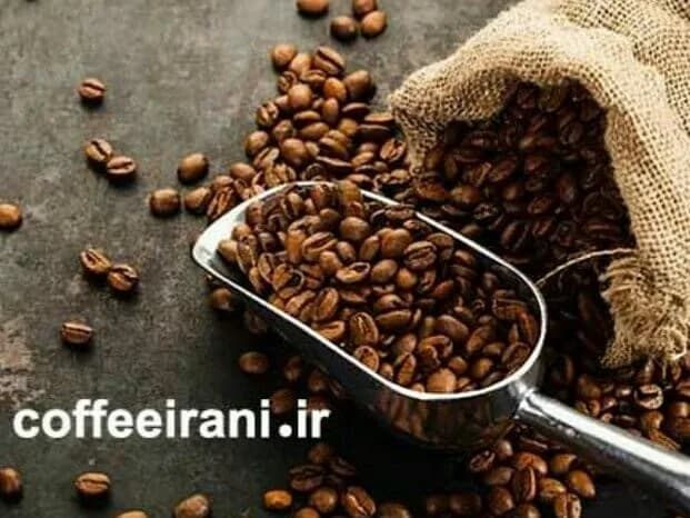 دانه قهوه سوماترا، رنگ قهوهای، جنس فلزی و پارچهای