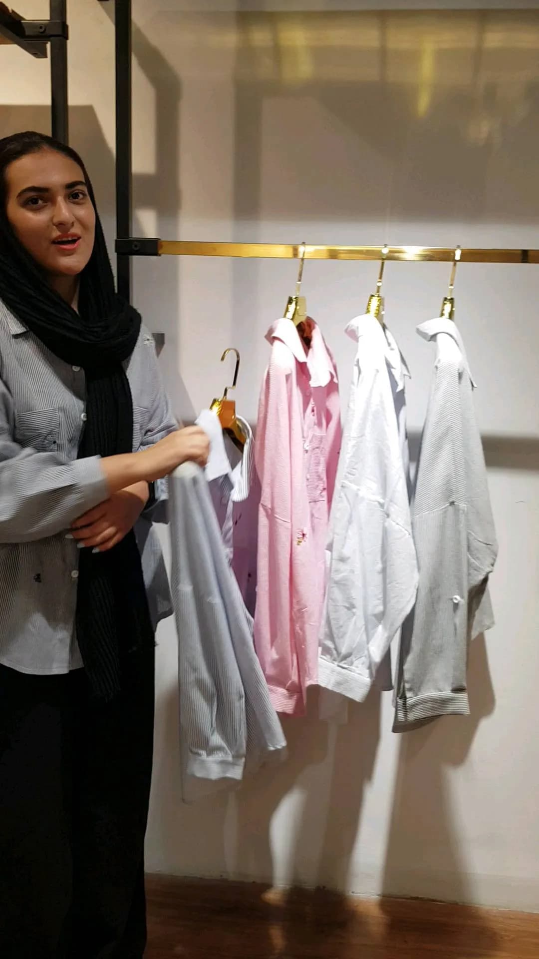شومیز راه‌راه نخ پنبه