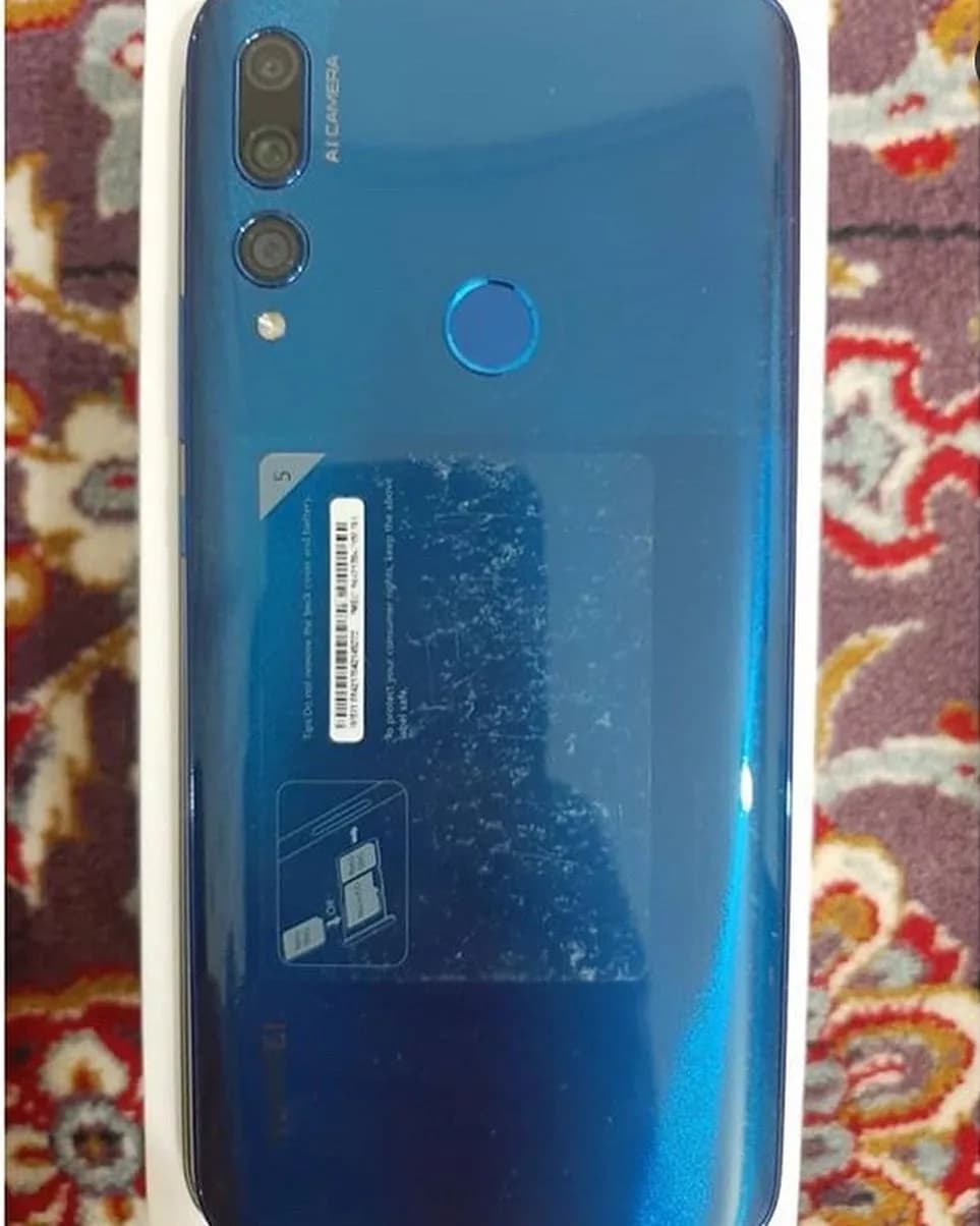 گوشی هوآوی Y9 Prime مدل ۲۰۱۹ ۱۲۸ گیگابایت، رنگ آبی، جنس شیشه و فلز، هوشمند