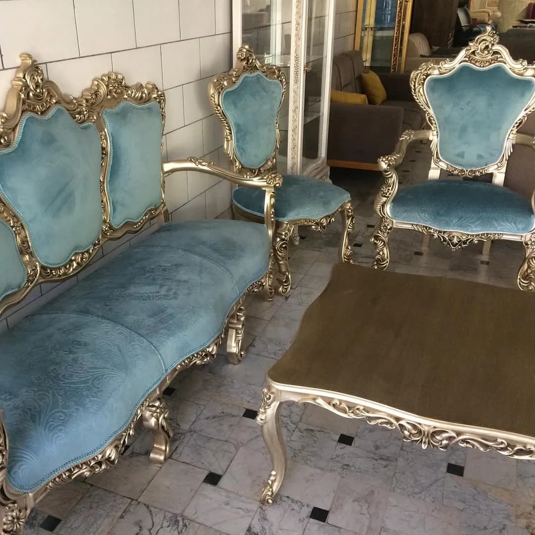 مبل کلاسیک دسته منبت مدل نارسیس