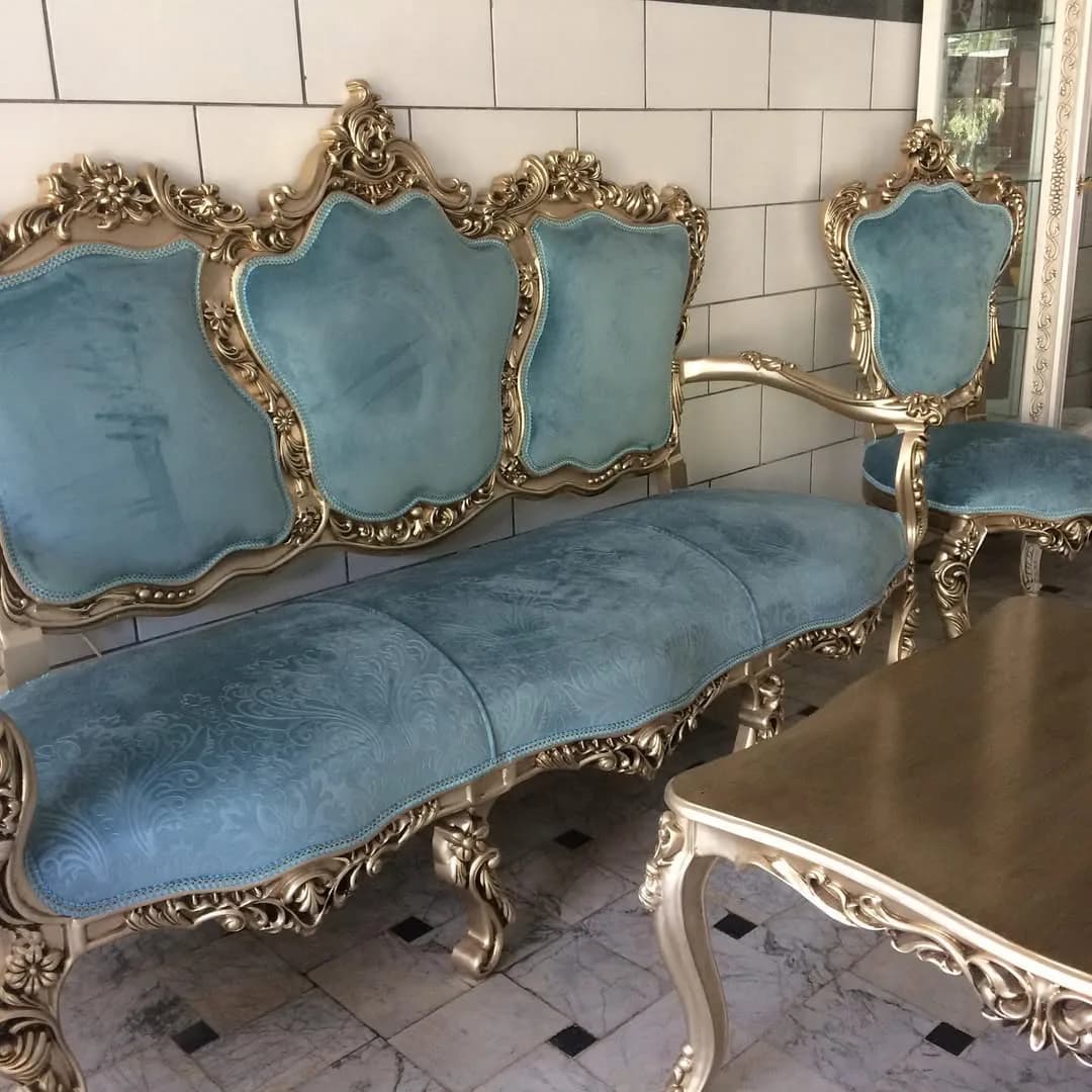 مبل کلاسیک دسته منبت مدل نارسیس