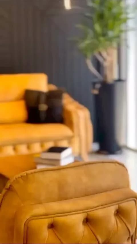مبل، رنگ خردلی، جنس چوب و پارچه، مدرن، لمسهدوزی