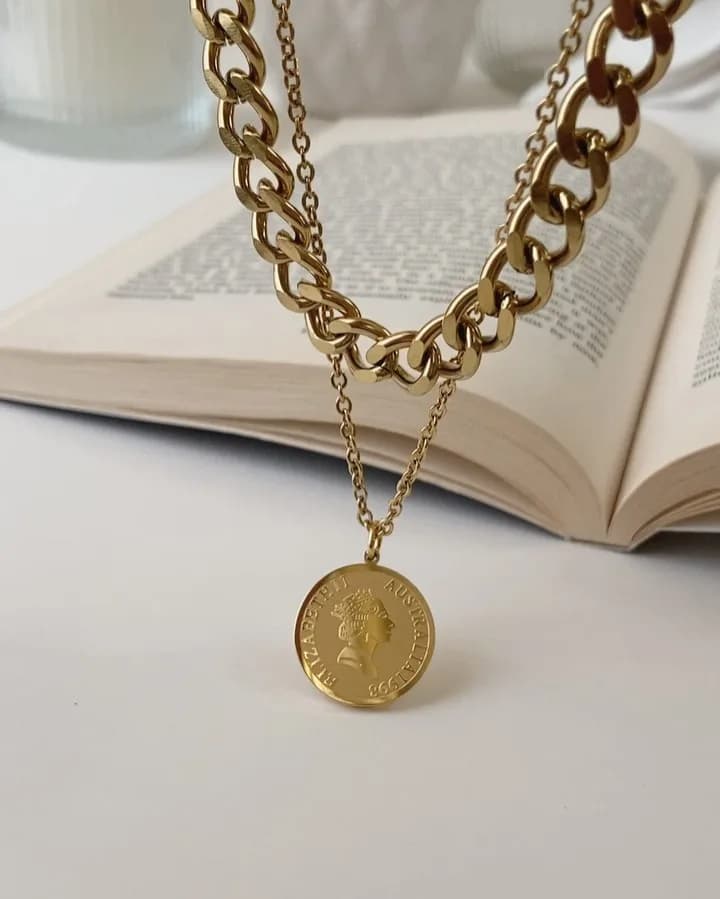 گردنبند مولتیلیر استیل الیزابت