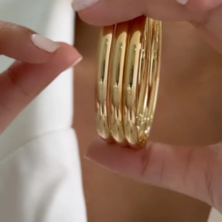 النگو طلا آینه‌ای